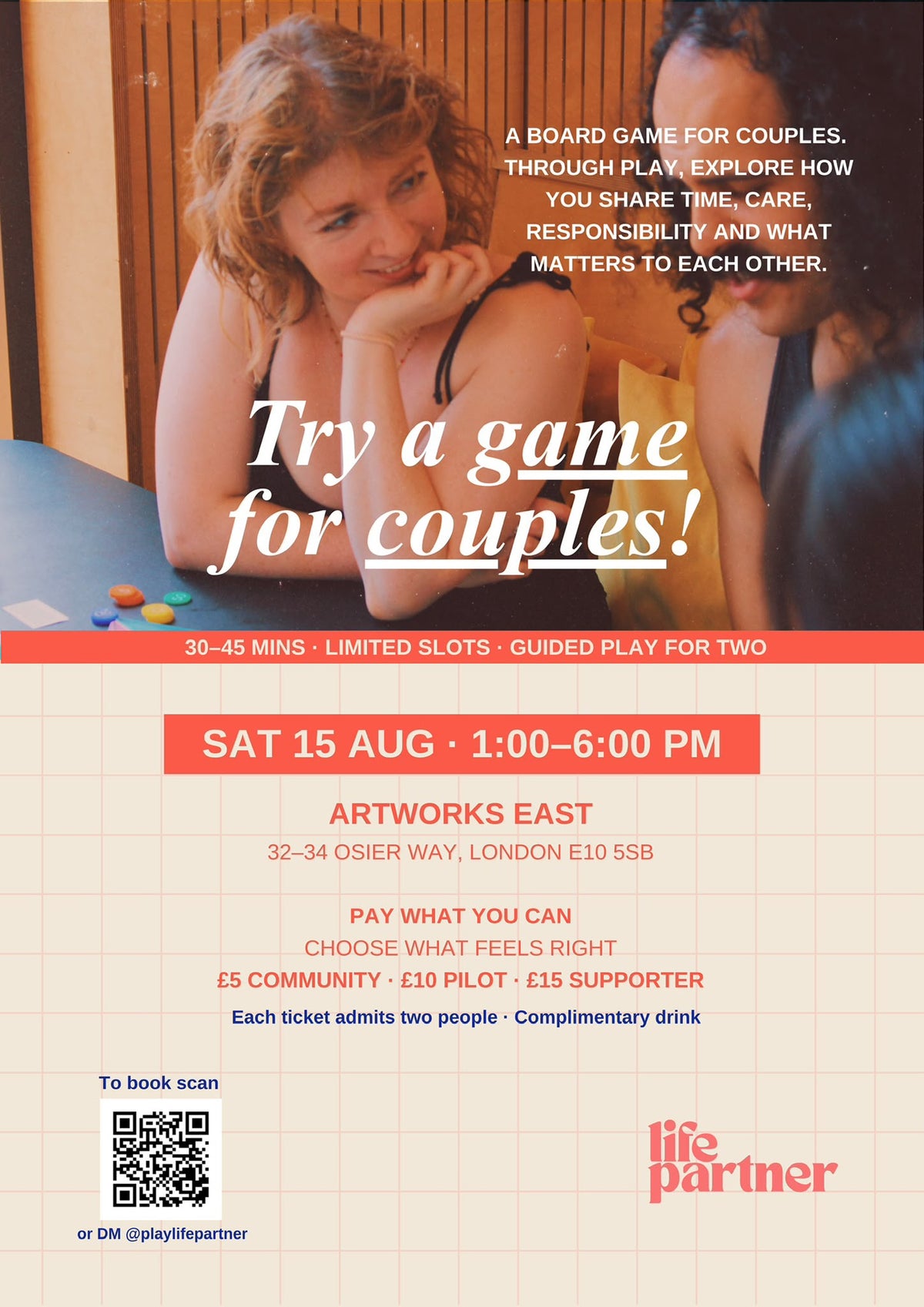 Life Partner — THIS SATURDAY 15th August 2026